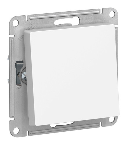 Переключатель  IP44 1-клавишный Systeme Electric ATLASDESIGN, скрытый монтаж, белый